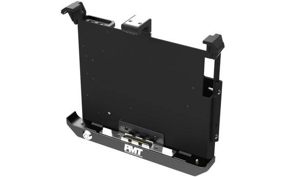 Station d'amarrage noir pour tablette durbook 33 avec des ports visibles et de l'image de marque.