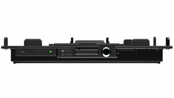 Full NPT Docking Station with Power Adaptor for TOUGHBOOK 40 left port side profile