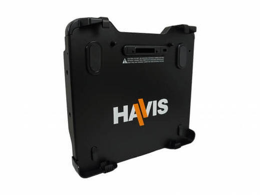 Black HAVIS-branded cradle tilted to the left.