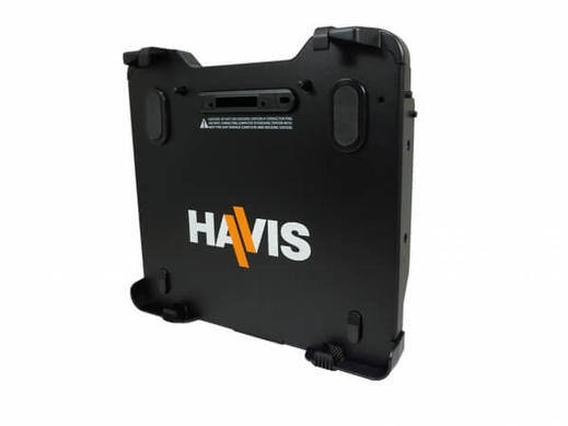 Black HAVIS-branded cradle tilted to the right.