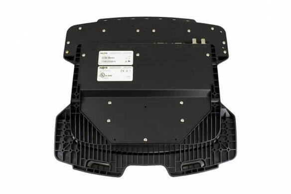 Bottom view of HAVIS Docking Station with manufacturer detail stickers on the back