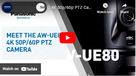 Meet the Aw-Ue80 4k 50p- 60p PTZ camera