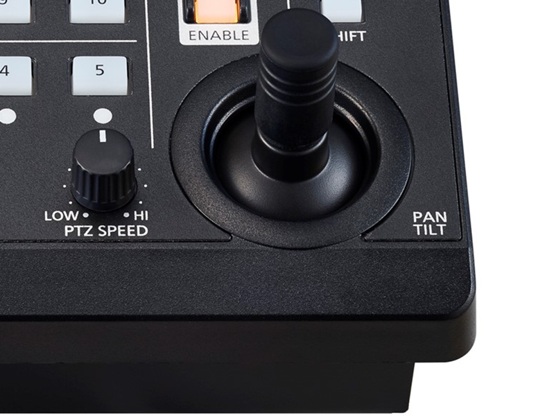 Compact Remote PTZ Camera Controller - AW-RP60 joystick control