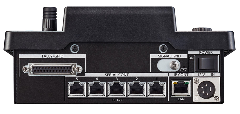 Compact Remote PTZ Camera Controller - aw-rp60_rear_inputs_outputs_poe_support