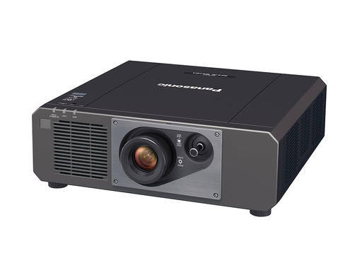 Projecteur laser Black Panasonic 1-puce DLP ™ sur fond blanc.