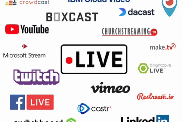 Collage de divers logos de services de streaming.
