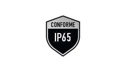 Icône affichant : Conforme IP65