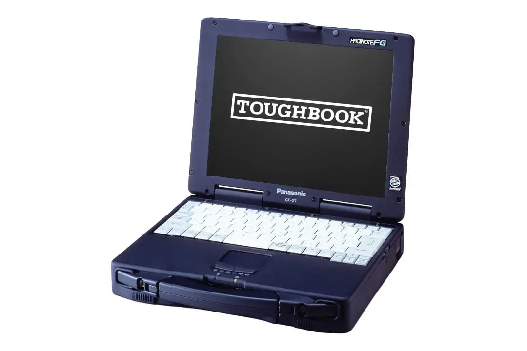 Bloc-notes TOUGHBOOK CF-27 avec écran ouvert