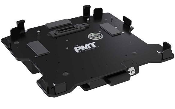 Black laptop cradle with power adaptor for TOUGHBOOK 33.