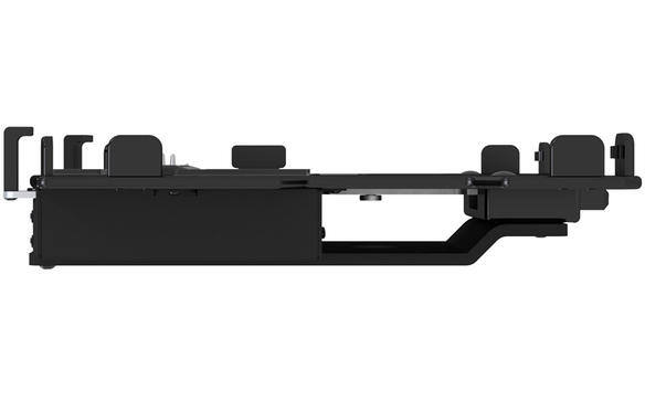 Black laptop cradle with power adapter for TOUGHBOOK 33.