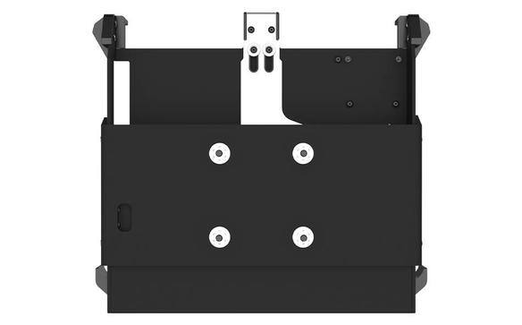 Black cradle for TOUGHBOOK 33 tablet with power adaptor ports.