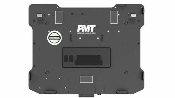 Black Cradle pour Toughbook 40 avec divers ports et points de montage.