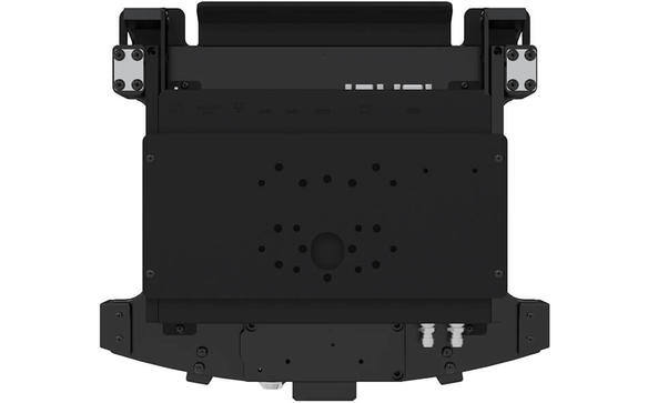 Station d'amarrage noir pour durbook 55 avec plusieurs ports et supports de montage.