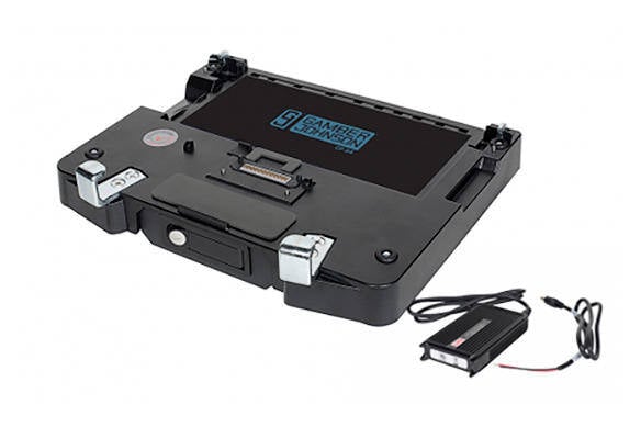 Docking station kit with Lind 120W auto bare wire leads power supply (no RF) for CF-54 - 7170-0250_1