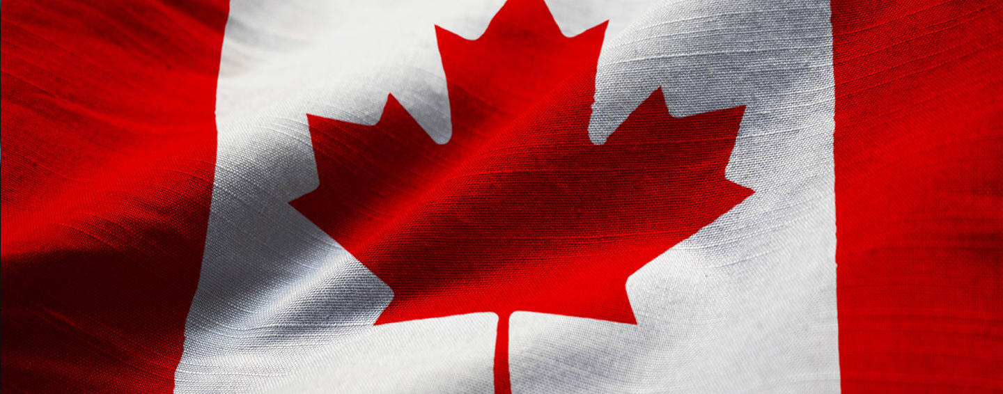 Canadian Flag waving