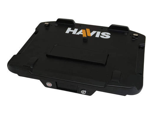 Black Havis docking station with standard port replication.