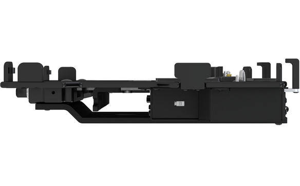 Black docking station for TOUGHBOOK 33 laptop with power adaptor.