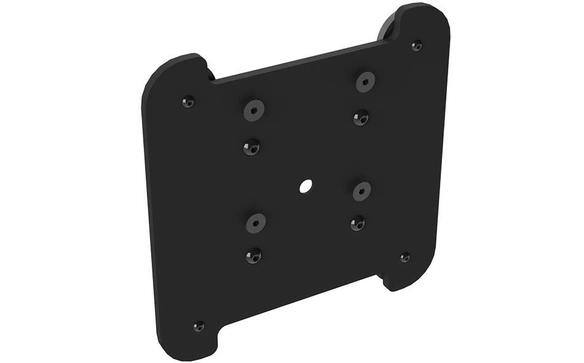 Mont aimant rectangulaire noir avec plusieurs trous.