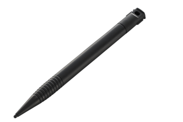 Stylet passif panasonic noir avec poignée texturée.