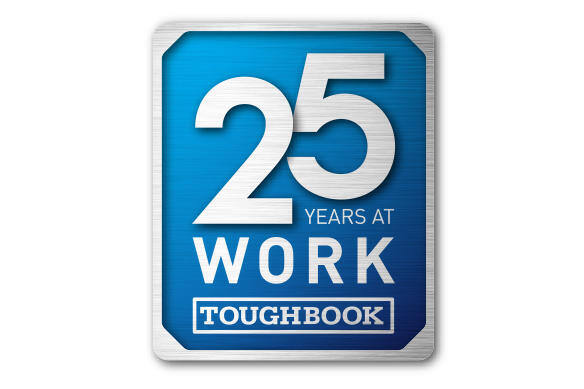 25 years at work emblem for Toughbook