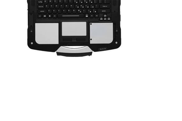 Toughbook 40 opened and showcasing keyboard overhead