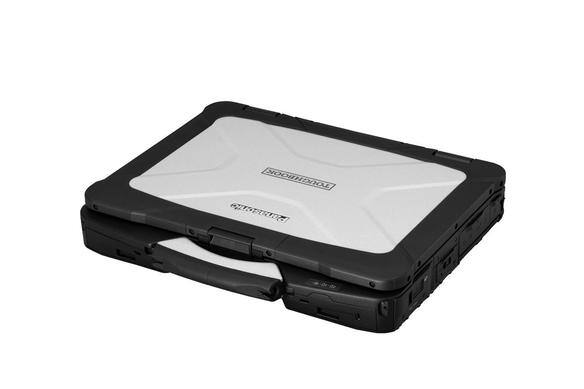 Toughbook 40 folded and laid flat to showcase the top of the cover