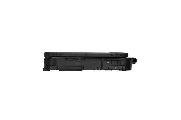 Toughbook 40 folded and showcasing left side port profile