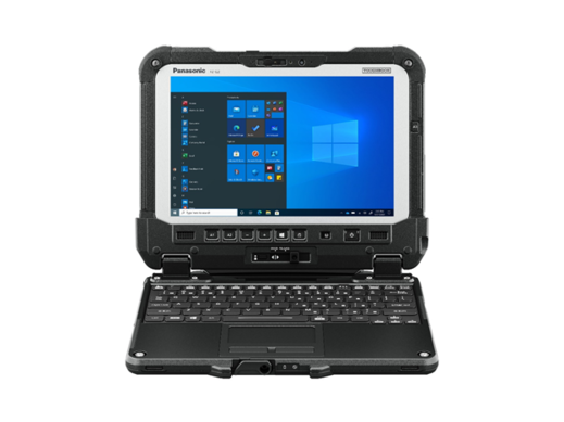 Toughbook G2 tablet attached to keyboard