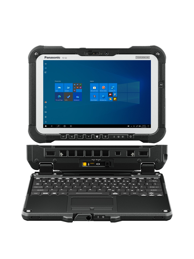 Toughbook G2 with tablet disconnected from laptop