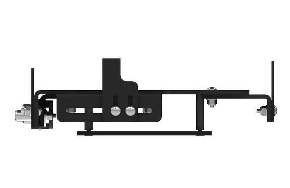Berceau d'ordinateur portable universel noir sur fond blanc.