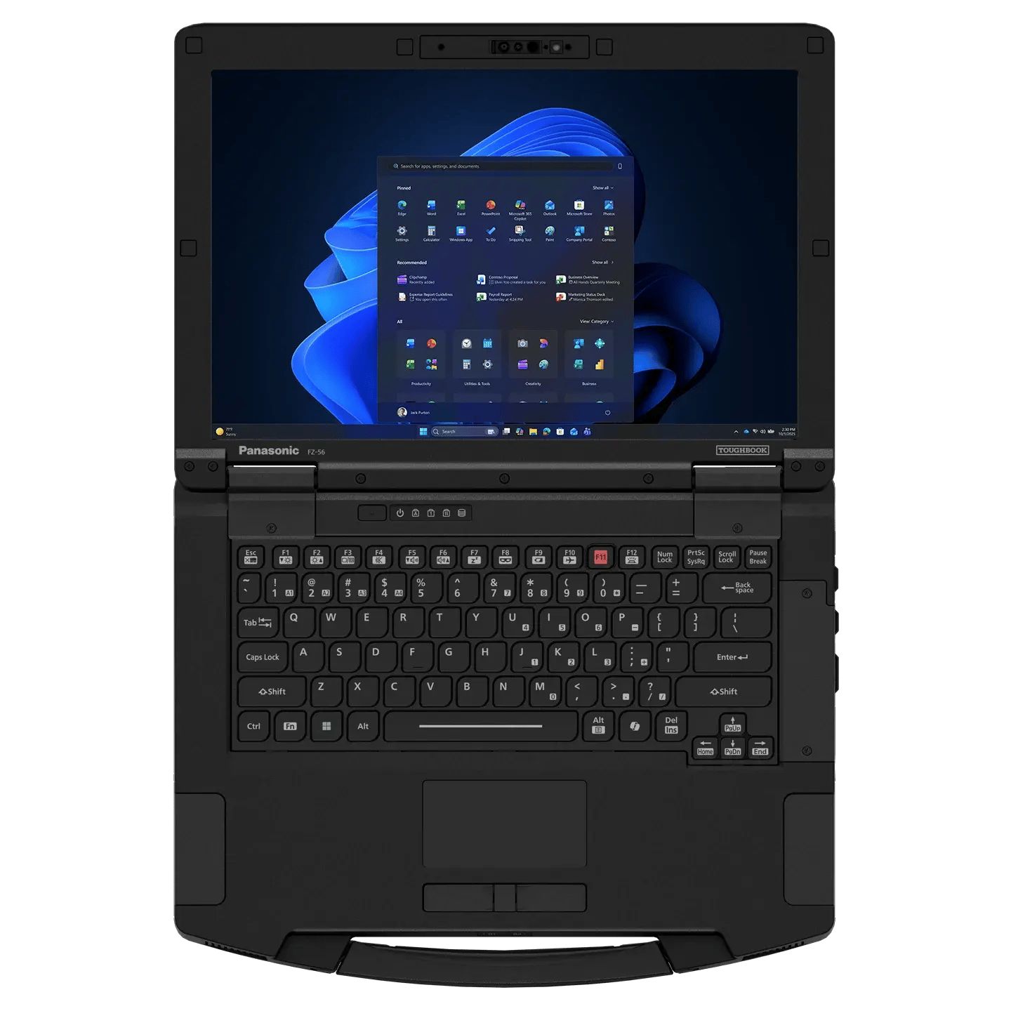 TOUGHBOOK 56 Rugged Laptop Open Flat