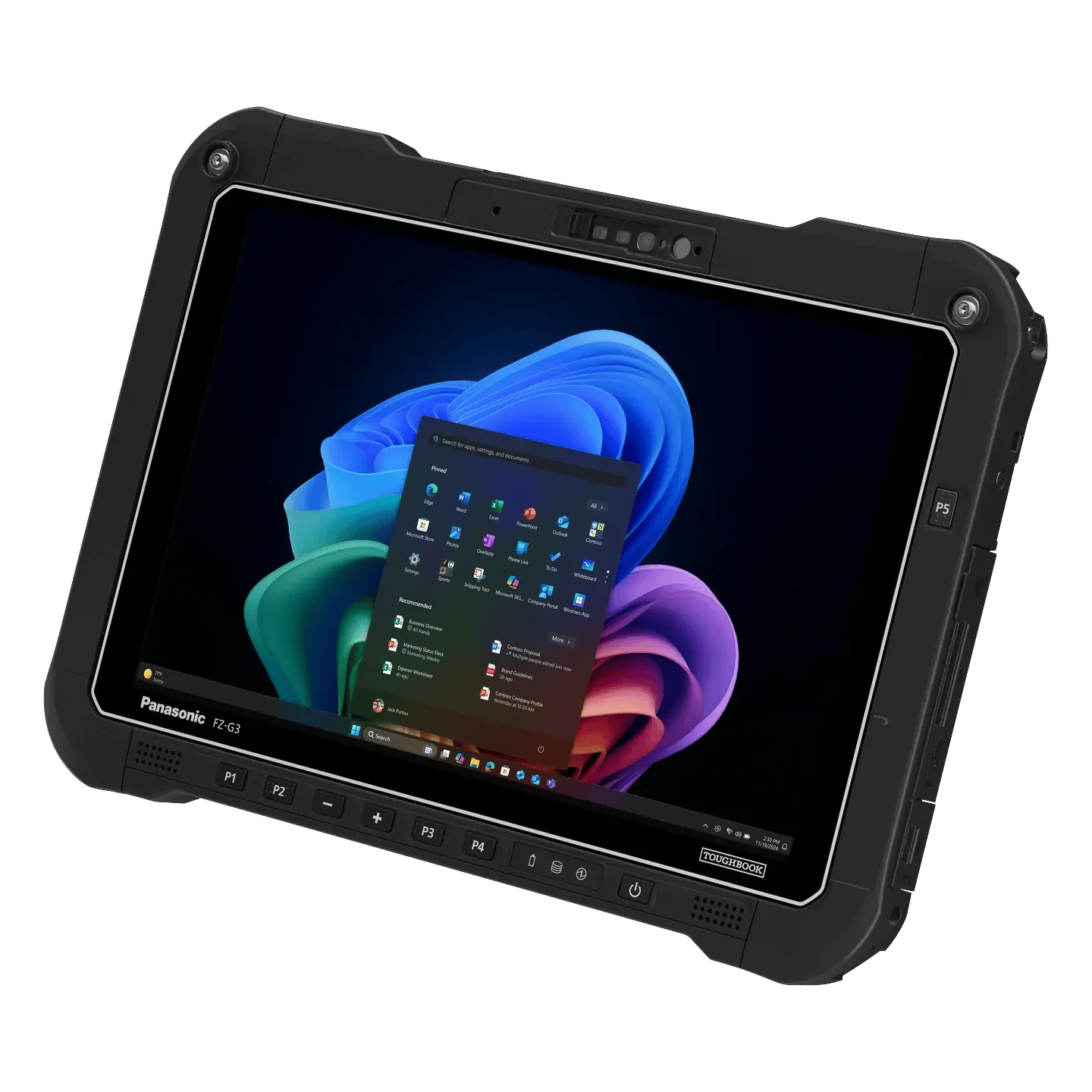 TOUGHBOOK G3 fully rugged tablet, angled right three-quarter view