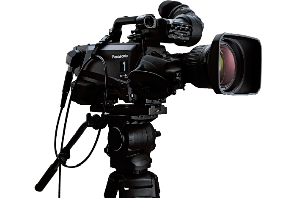 AK-UC4000 4K HDR & HD Slow Motion Camera System on a tripod with profile view