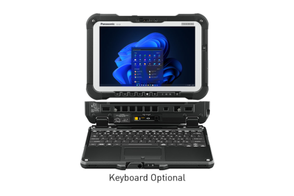 TOUGHBOOK G2 laptop with screen open